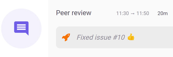 Comments on timesheets entry 